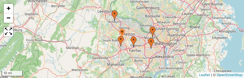 Related schools map