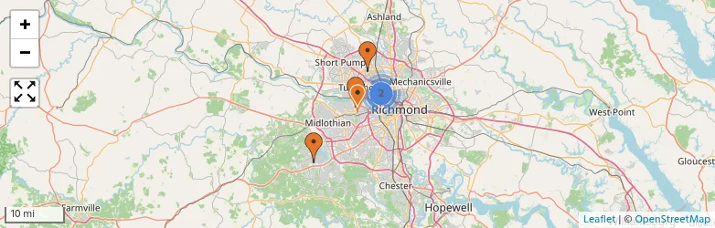 Related schools map