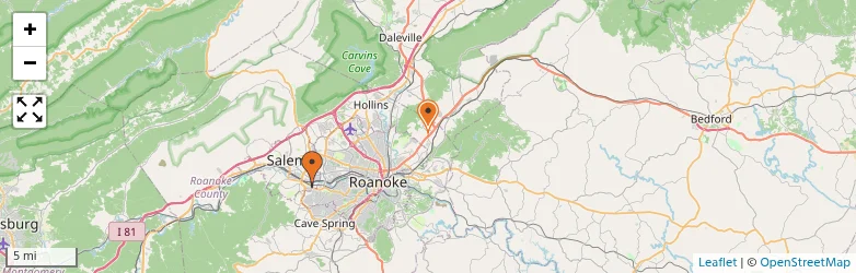 Related schools map