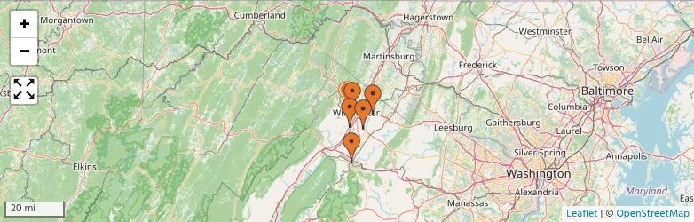 Related schools map