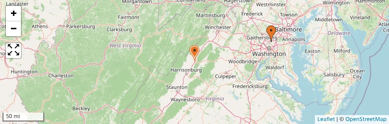 Related schools map