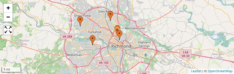 Related schools map