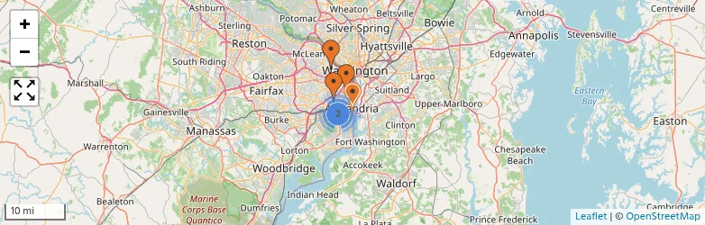 Related schools map