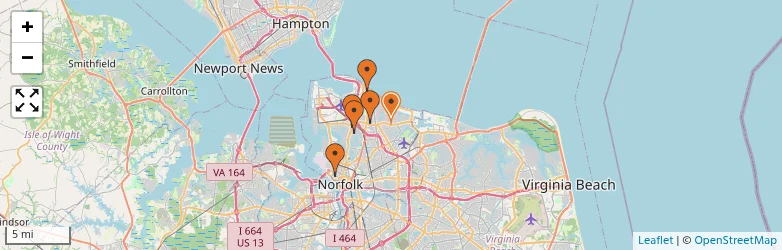 Related schools map