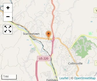 Map of Stanleytown Baptist Academy