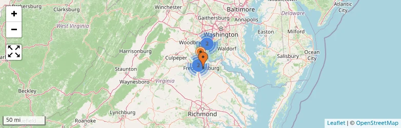 Related schools map