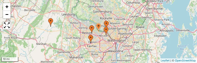 Related schools map