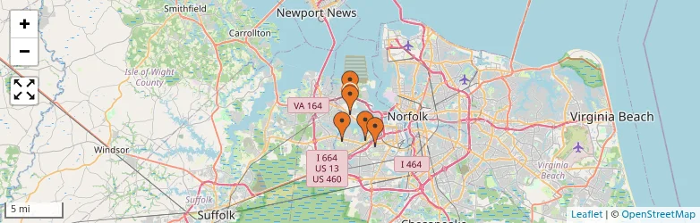 Related schools map