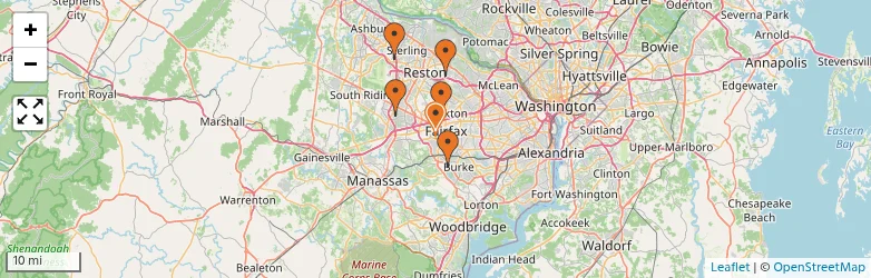 Related schools map