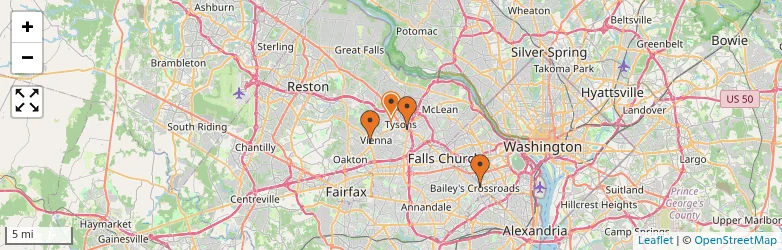 Related schools map