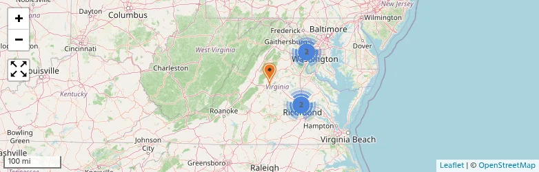 Related schools map
