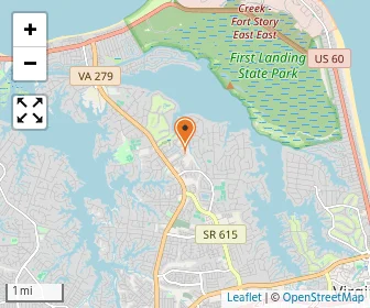 Map of Virginia Beach Country Day School