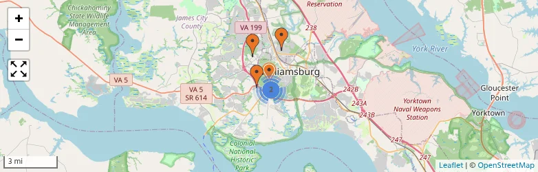 Related schools map