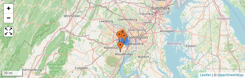 Related schools map