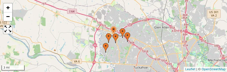 Related schools map