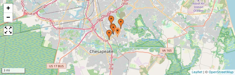 Related schools map