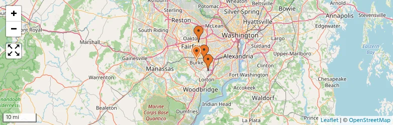 Related schools map
