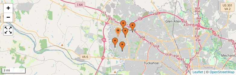 Related schools map