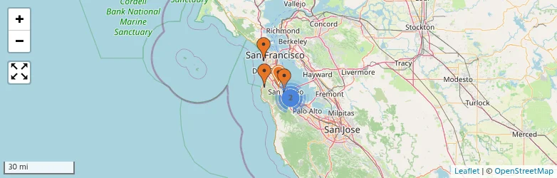 Related schools map