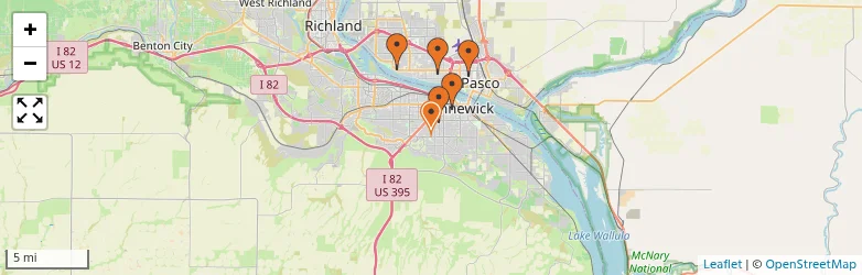 Related schools map