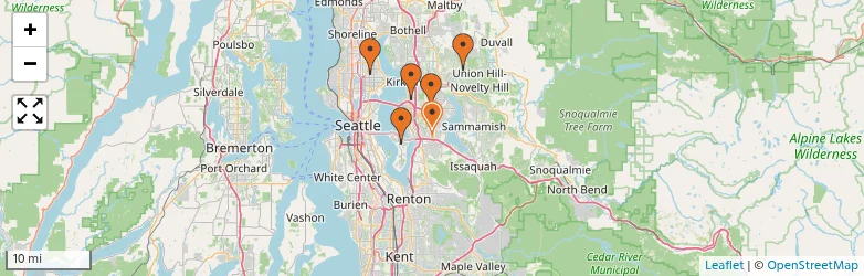 Related schools map