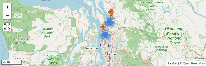 Related schools map