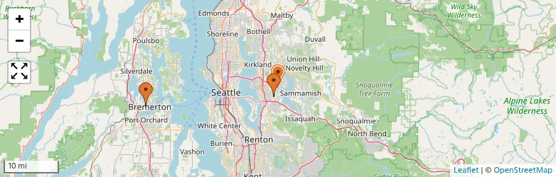Related schools map