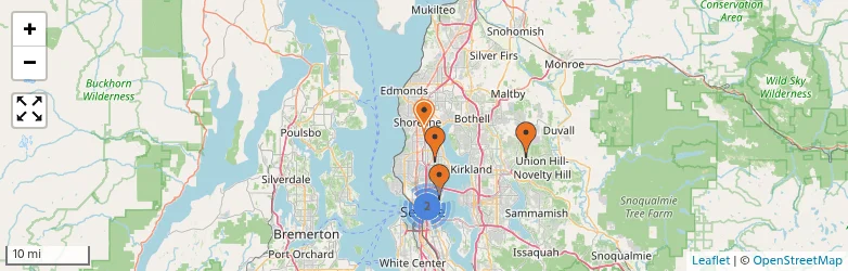 Related schools map