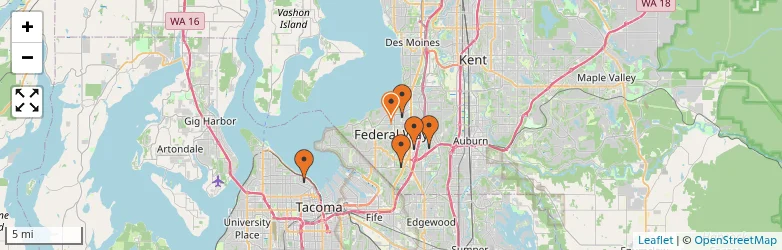 Related schools map