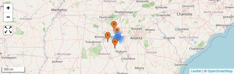 Related schools map