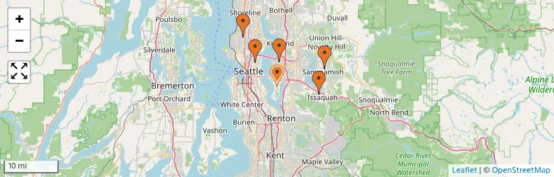 Related schools map