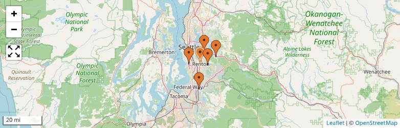 Related schools map