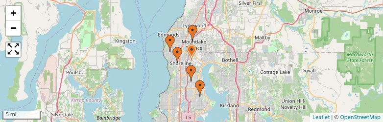 Related schools map