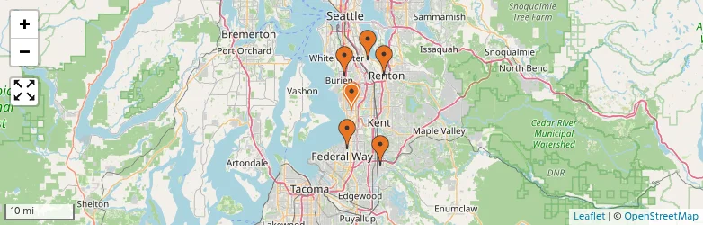 Related schools map
