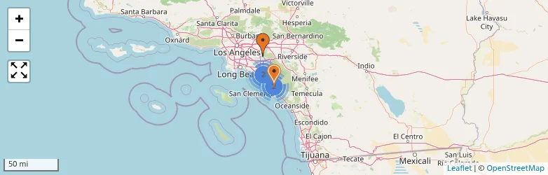 Related schools map