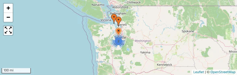 Related schools map