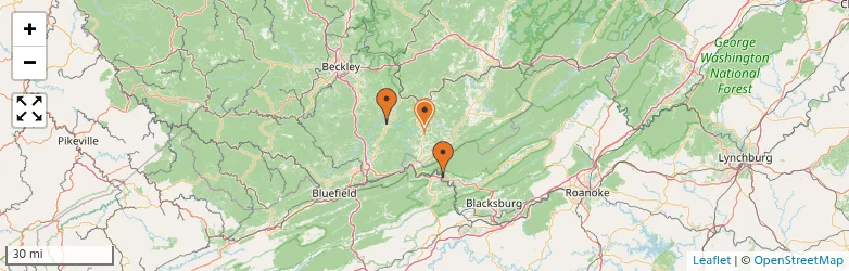 Related schools map