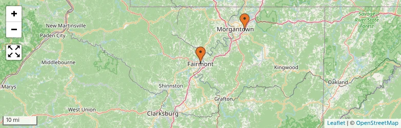 Related schools map