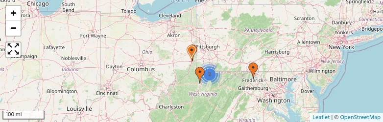 Related schools map