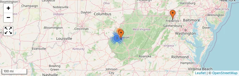 Related schools map
