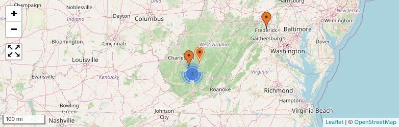 Related schools map