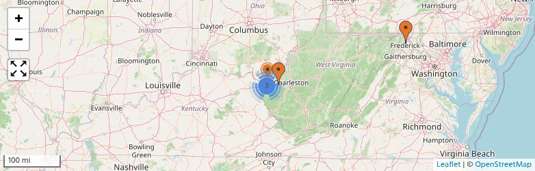 Related schools map