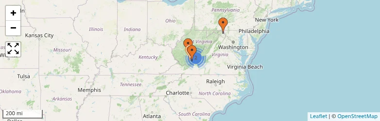 Related schools map