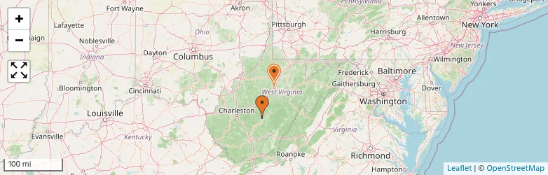 Related schools map