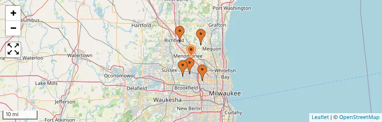 Related schools map
