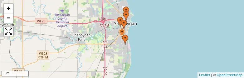 Related schools map