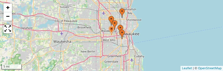 Related schools map