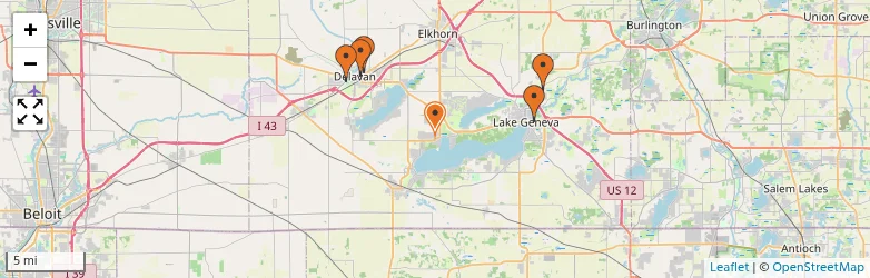 Related schools map