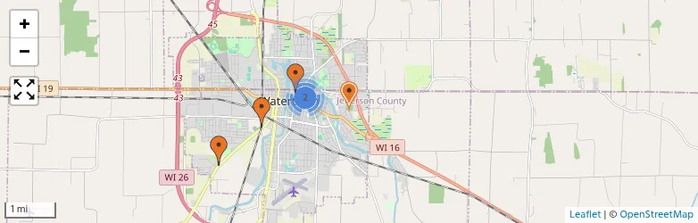 Related schools map