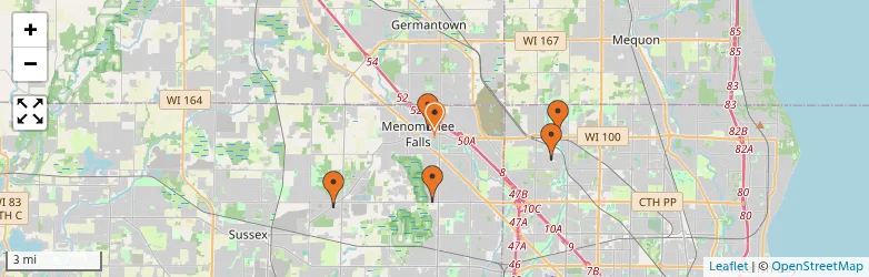 Related schools map